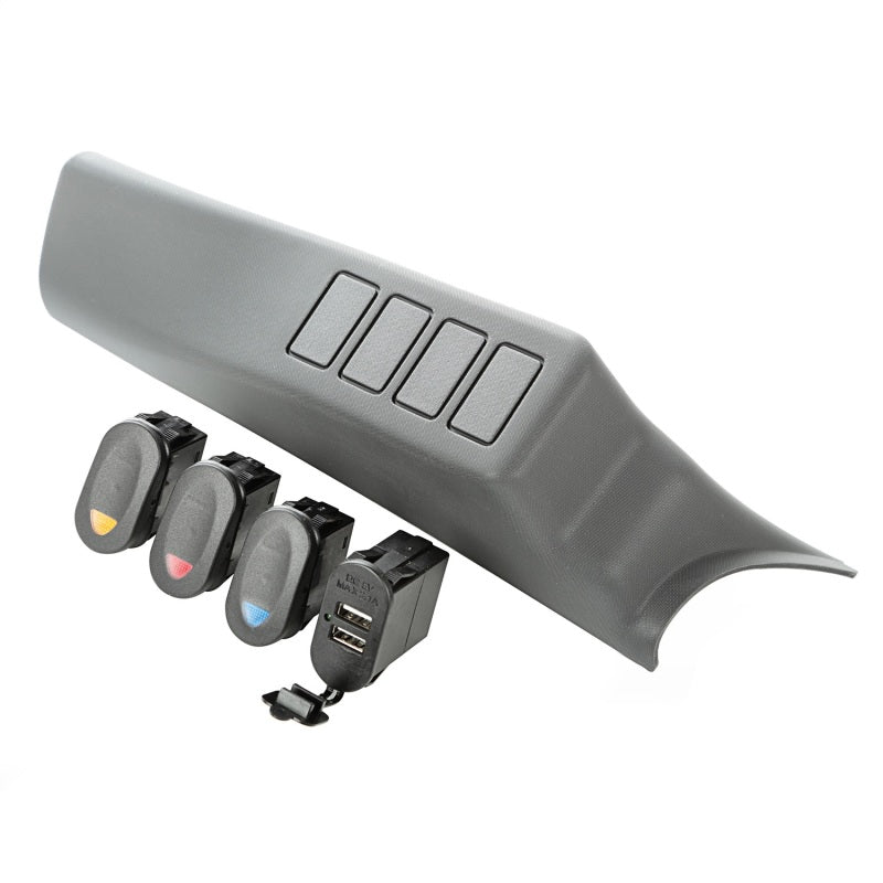 Load image into Gallery viewer, Rugged Ridge A-Pillar Pod Kit 3 Switch USB 07-10 JK/JKU