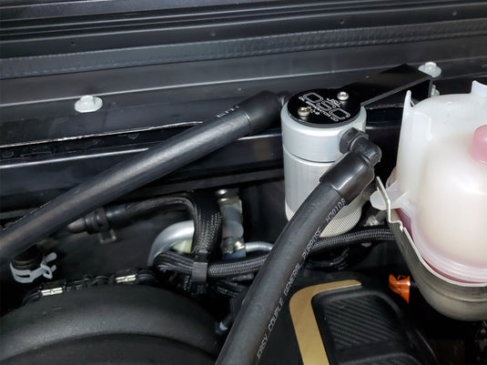 J&L 2021-2025 Jeep Wrangler 392 Oil Separator 3.0 Passenger Side - Clear Anodized