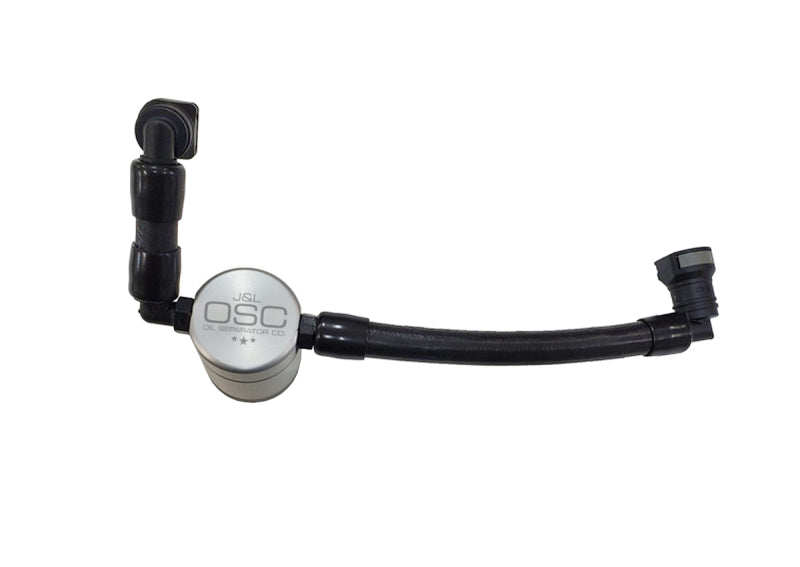 Load image into Gallery viewer, J&L 11-17 Ford Mustang V6 Passenger Side Oil Separator 3.0 V2 - Clear Anodized