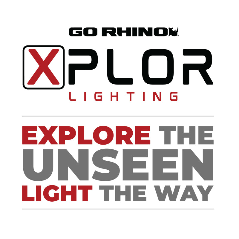 Load image into Gallery viewer, Go Rhino Xplor Bright Series Sgl Row LED Light Bar (Side/Track Mount) 51in. - Blk