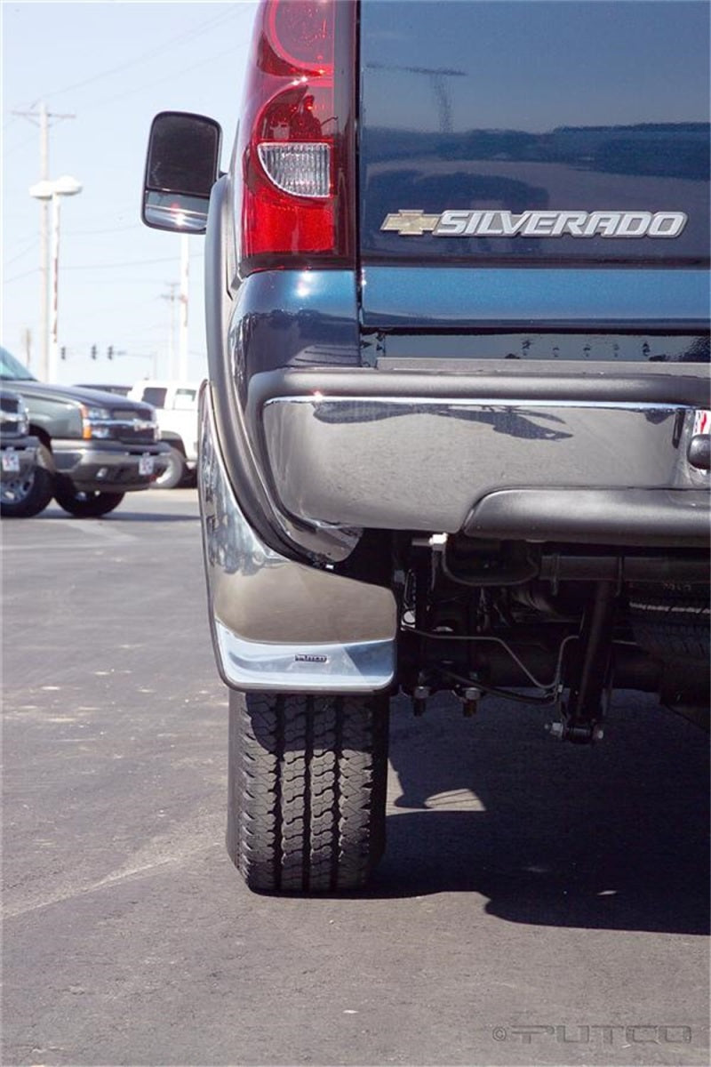 Load image into Gallery viewer, Putco 03-06 Chevrolet Silverado LD/HD w/ Factory Flares (Rear) Form Fitted Mud Skins