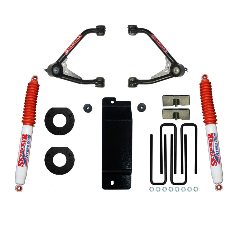 Load image into Gallery viewer, Skyjacker 2017-2018 GM 1500 4WD 3.5-4in UCA Lift Kit w/Rear Hydro 7000 Shocks