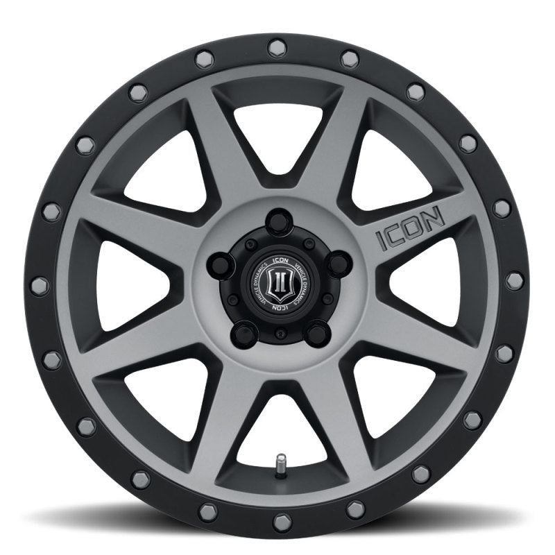 Load image into Gallery viewer, ICON Rebound 17x8.5 5x4.5 0mm Offset 4.75in BS 71.5mm Bore Titanium Wheel