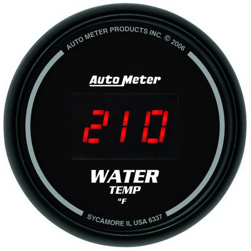 Load image into Gallery viewer, Autometer Black 0-300 F Digital Water Temp Gauge