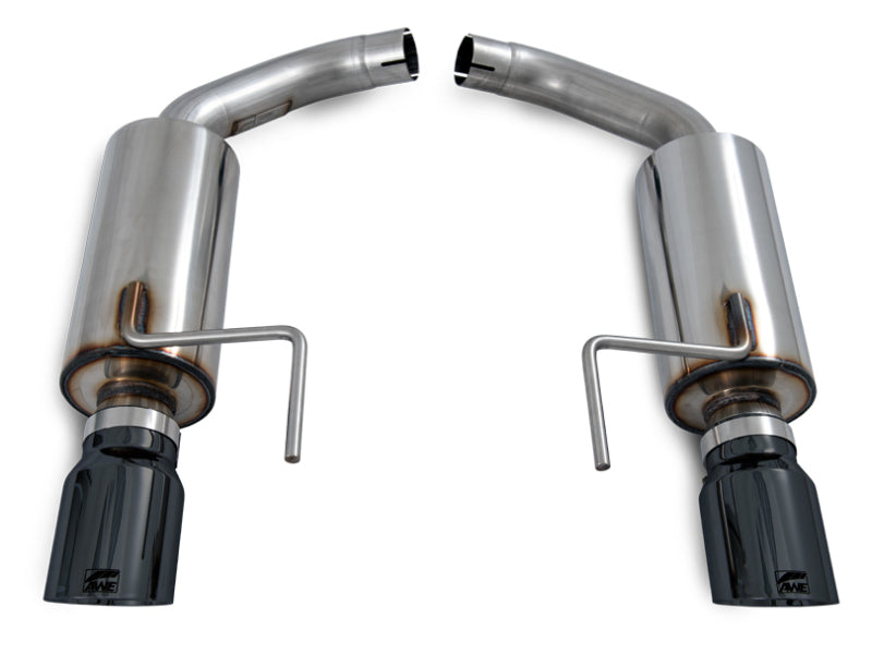 Load image into Gallery viewer, AWE Tuning S550 Mustang EcoBoost Axle-Back Exhaust - Touring Edition (Diamond Black Tips)