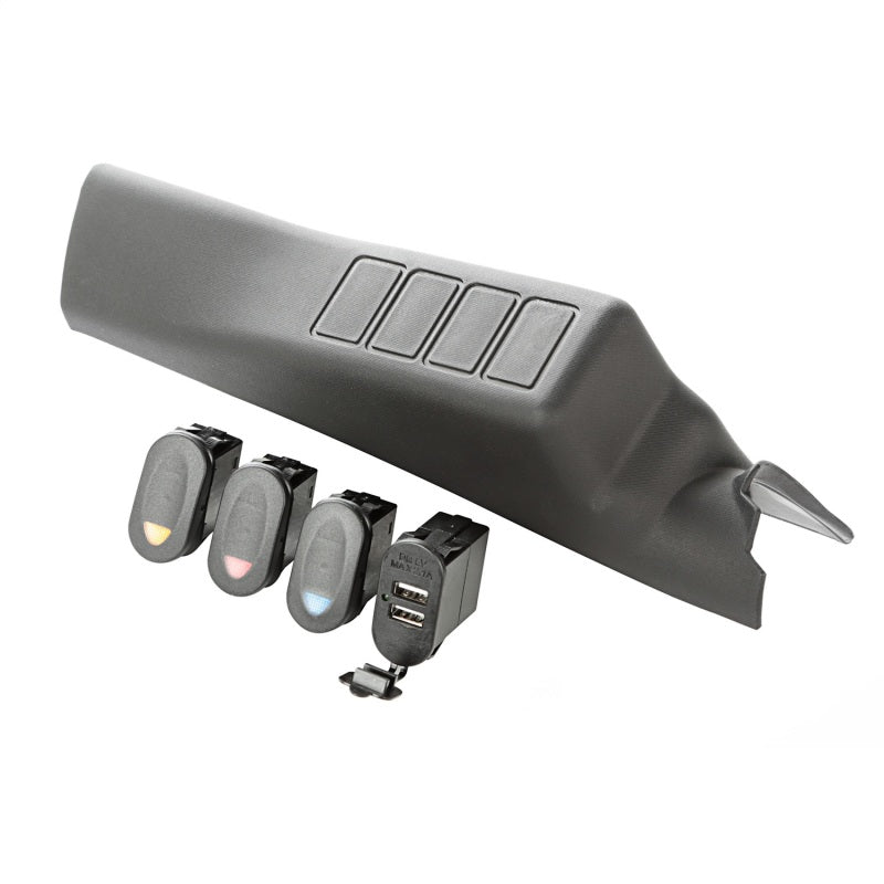 Load image into Gallery viewer, Rugged Ridge A-Pillar Pod Kit 3 Switch USB 11-18 JK/JKU