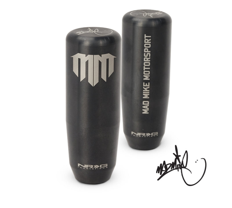 Load image into Gallery viewer, NRG Universal Shift Knob - Heavy Weight - Mad Mike Signature Short Shifter - Black Chrome