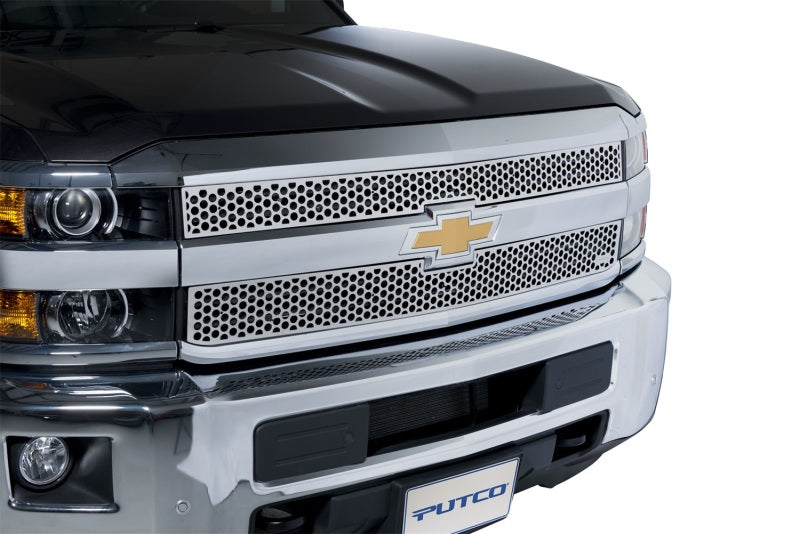 Load image into Gallery viewer, Putco 15-19 Chevy Silverado HD Punch Stainless Steel Grilles