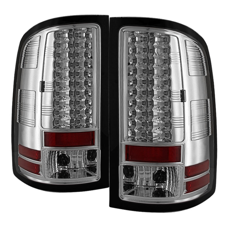 Load image into Gallery viewer, Spyder GMC Sierra 07-13 (Not fit 3500 Dually 4 Rear Wheels)LED Tail Lights Chrome ALT-YD-GS07-LED-C