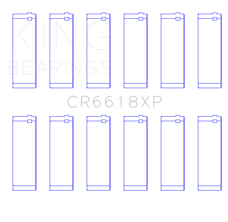 Load image into Gallery viewer, King Engine Bearings Chevrolet 200/229ci XP Series Connecting Rod Bearing Set