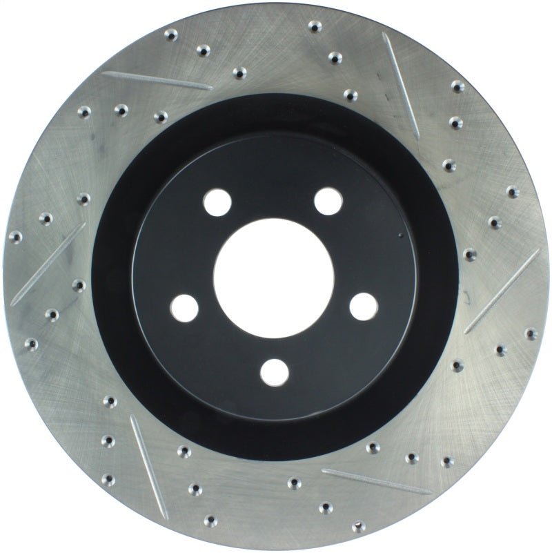 Load image into Gallery viewer, StopTech SportStop 06-09 Chrysler SRT-8 Front Left Drilled & Slotted Rotor