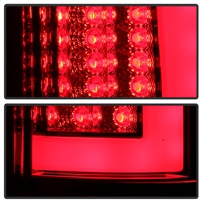 Load image into Gallery viewer, Spyder 07-09 Dodge Ram 2500/3500 V3 Light Bar LED Tail Lights - Red Clear (ALT-YD-DRAM06V3-LBLED-RC)