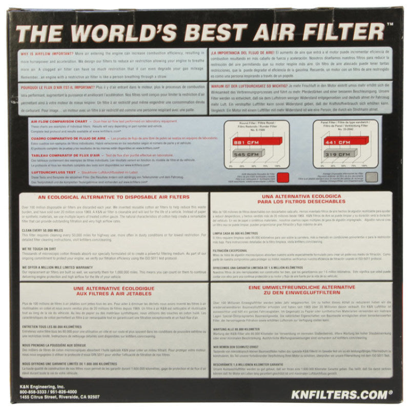 Load image into Gallery viewer, K&N Filter Universal Air Filter Carbon Fiber Top With 6in Flange x 7.5in Base x 6in H