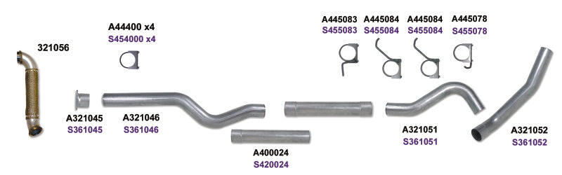 Load image into Gallery viewer, Diamond Eye KIT 4in Catback MRP Single w/ TDP AL 04-05 Chevy/GMC 6.6L Duramax 2500/3500