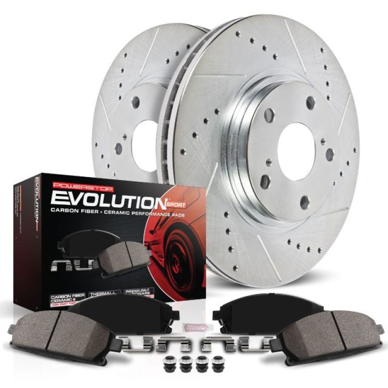 Load image into Gallery viewer, Power Stop 00-01 Dodge Ram 1500 Front Z23 Evolution Sport Brake Kit