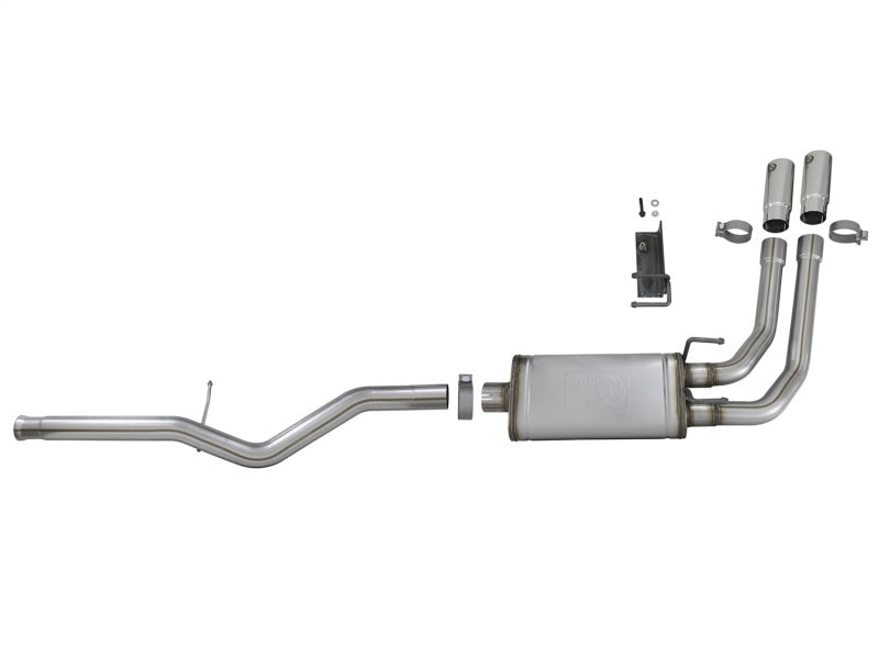 Load image into Gallery viewer, aFe Rebel Series 3in-2.5in 409 SS Cat-Back Exhaust 09-18 GM Silverado/Sierra 1500 V6-4.3L / V8-4.6L