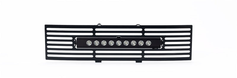 Load image into Gallery viewer, Putco 11-14 Ford F-150 - EcoBoost Bumper Grille Inserts - Black SS Bar and 10in Luminix Light Bar