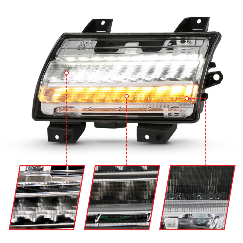 Load image into Gallery viewer, ANZO 18-19 Jeep Wrangler JL Halogen Chrome Clear w/ Sequential Signal