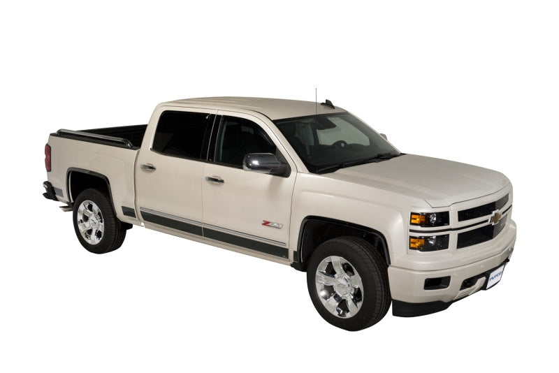 Load image into Gallery viewer, Putco 14-18 Chevy Silverado LD - Crew Cab - 5.5in Bed (10pcs) Black Platinum Rocker Panels