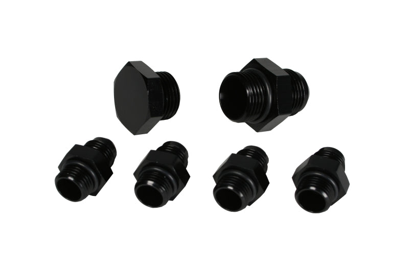 Load image into Gallery viewer, Aeromotive A4 Regulator Fitting Kit (for two (2) carbs) (4) AN-06/(1) AN-10/(1) AN-10 Plug)