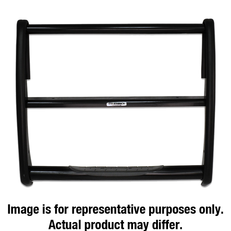 Load image into Gallery viewer, Go Rhino 15-19 Chevrolet Silv 2500HD/3500HD 3000 Series StepGuard - Black (Center Grille Guard Only)
