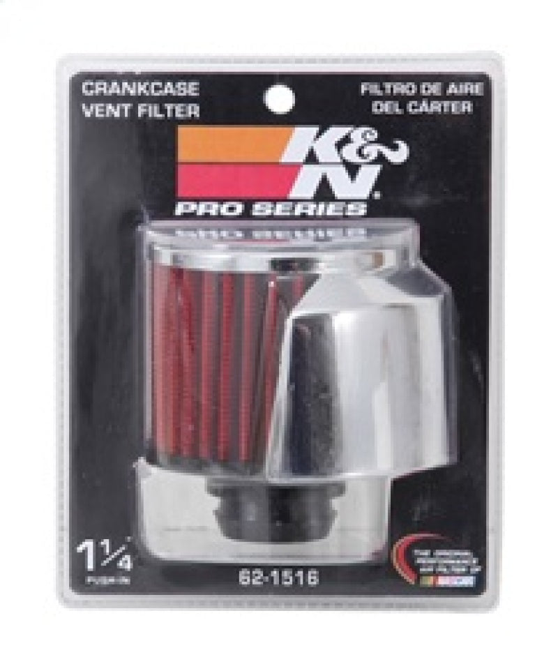 Load image into Gallery viewer, K&N 1in Flange L x 3in OD x 2.5in Height Clamp On Crankcase Vent Filter