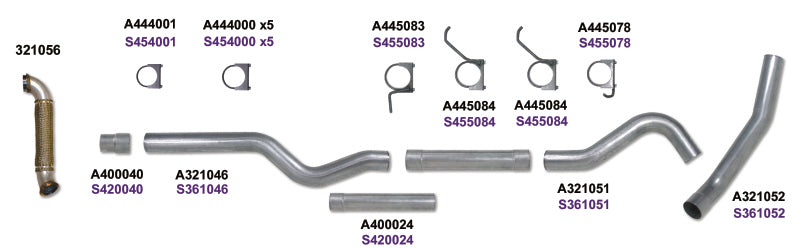 Load image into Gallery viewer, Diamond Eye KIT 4in Catback MRP Single w/ TDP AL 06-07 Chevy/GMC 6.6L Duramax 2500/3500