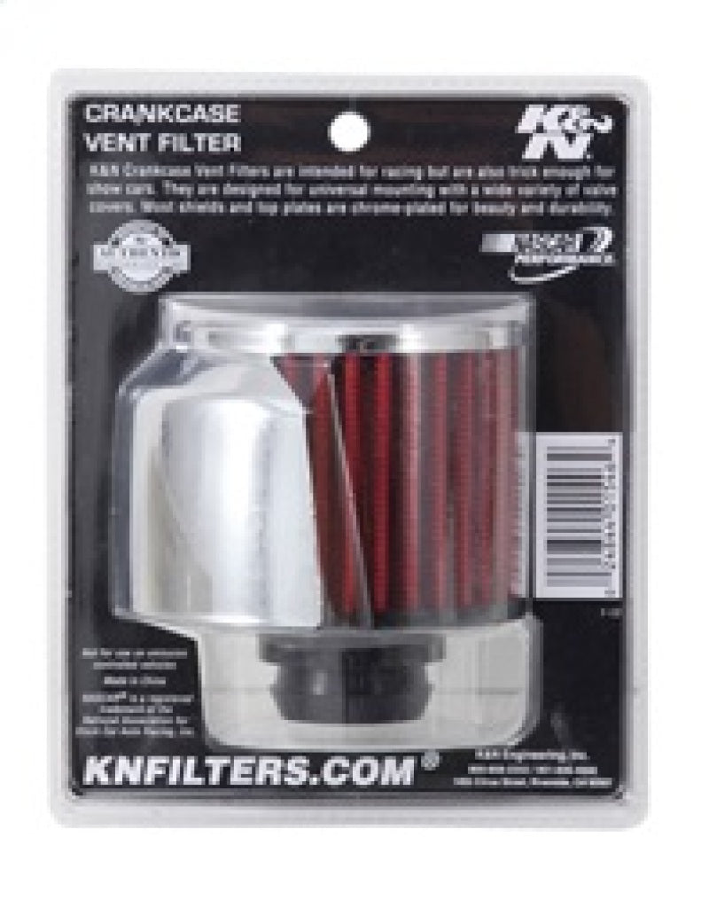 Load image into Gallery viewer, K&N 1in Flange L x 3in OD x 2.5in Height Clamp On Crankcase Vent Filter