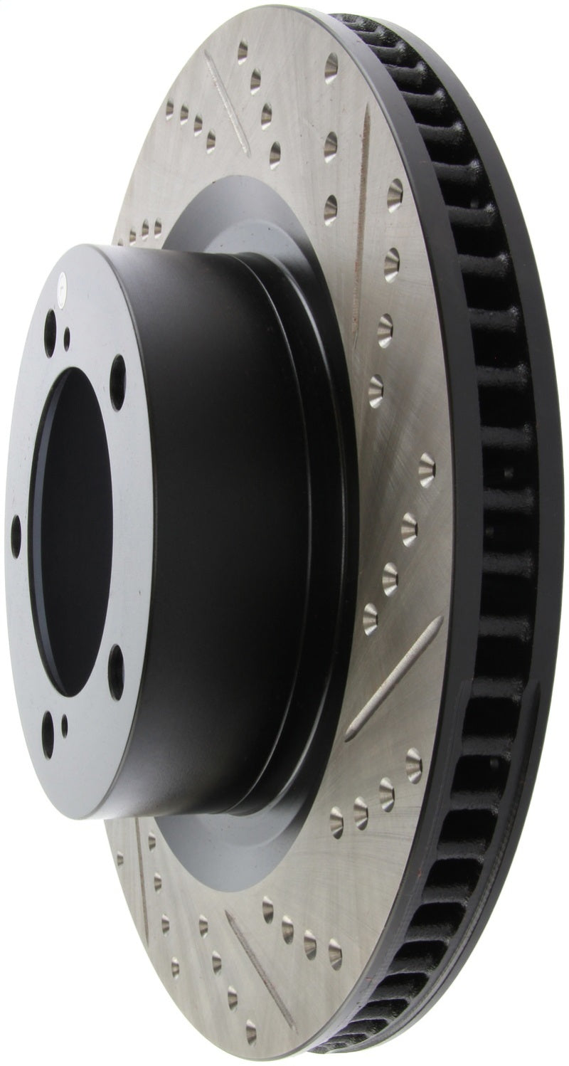 Load image into Gallery viewer, StopTech 07-09 Toyota Tundra / 08-09 Toyota Sequoia Front Left Slotted & Drilled Rotor