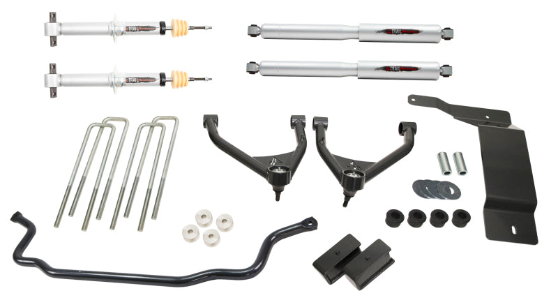 Load image into Gallery viewer, Belltech 07-13 Silverado / Sierra 1500 4WD Ext & Crew Cab 4in Trail Perf Lift Kit w/ Front Sway Bar