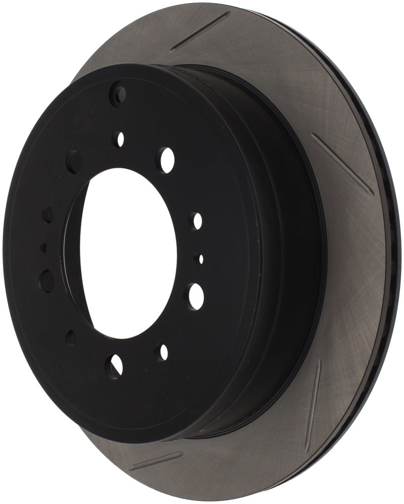 Load image into Gallery viewer, StopTech Power Slot 08-09 Lexus LX450/470/570 / 07-09 Toyota Tundra Slotted Right Rear Rotor