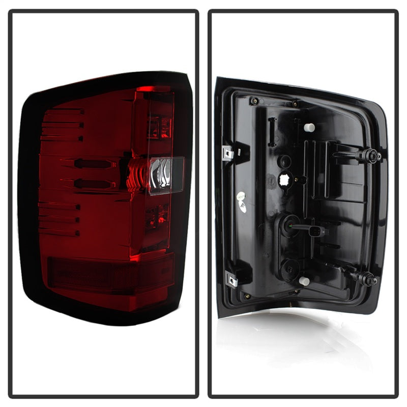 Load image into Gallery viewer, Spyder Chevy Silverado 2016-2017 Light Bar LED Tail Lights - Red Clear ALT-YD-CS16-LED-RC