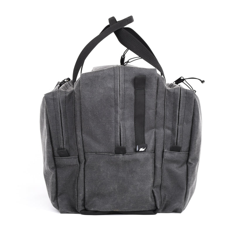 Load image into Gallery viewer, Go Rhino XVenture Gear Bag - Large (13x14x22in. Closed) 12oz Waxed Canvas - Black