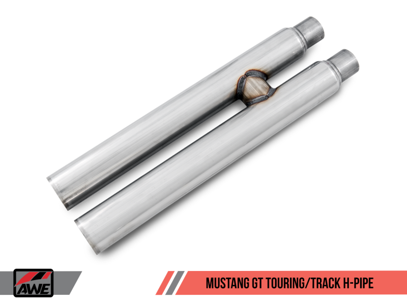 Load image into Gallery viewer, AWE Tuning S550 Mustang GT Cat-Back Exhaust - Track Edition (Chrome Silver Tips)