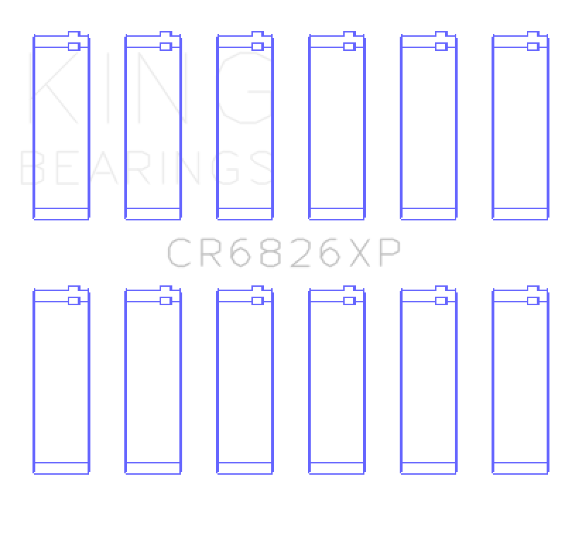 Load image into Gallery viewer, King Engine Bearings For GM / Holden 3.6L LF4 / LFX / LGX (Size STD) Performance Rod Bearing Set