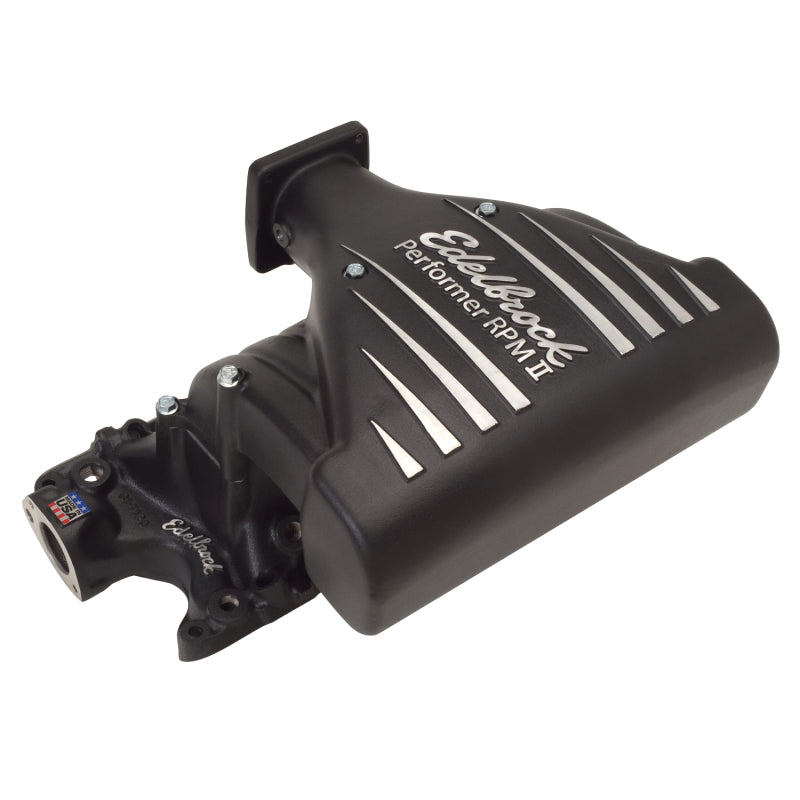 Load image into Gallery viewer, Edelbrock Intake Manifold Ford Mustang 5 0L Performer RPM II Manifold Black Finish