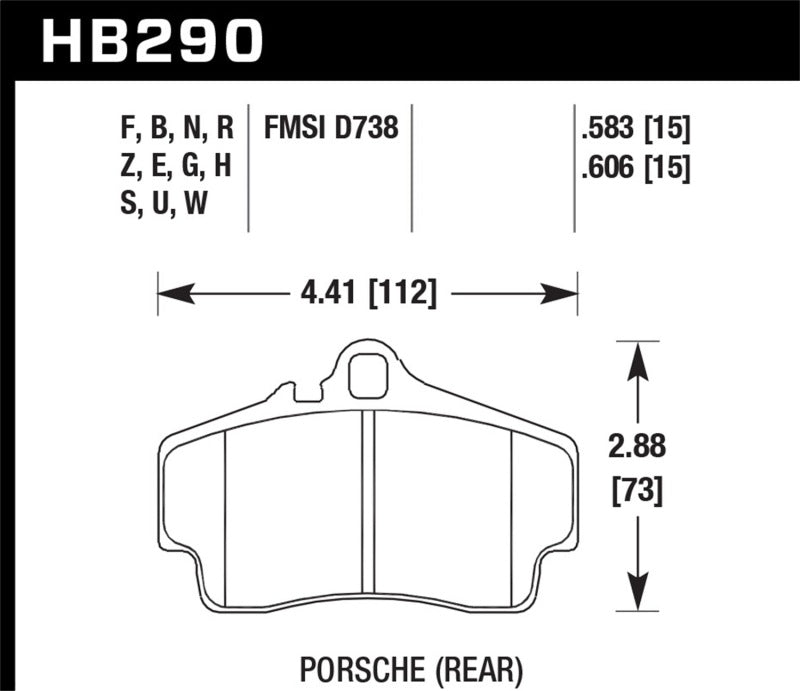 Load image into Gallery viewer, Hawk 98-08 Porsche 911 Rear ER-1 Brake Pad Set