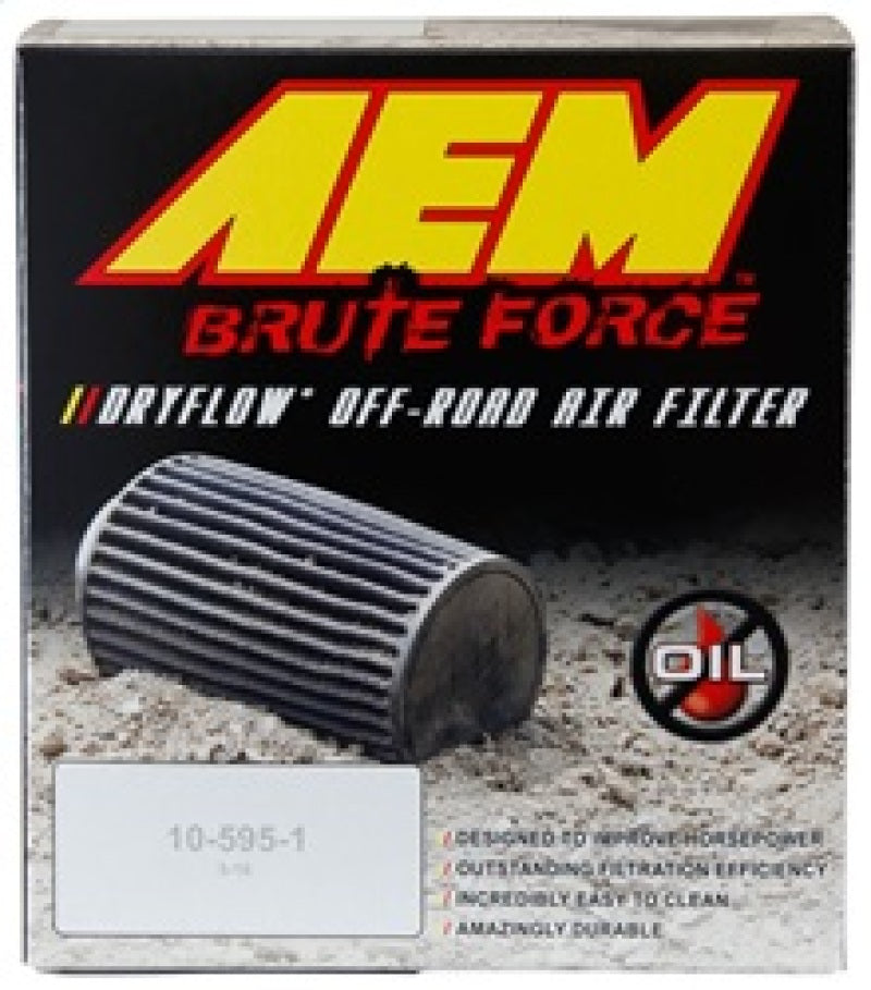 Load image into Gallery viewer, AEM Dryflow Conical Air Filter 6in Base OD x 3.5in Flange ID x 5.25in Height