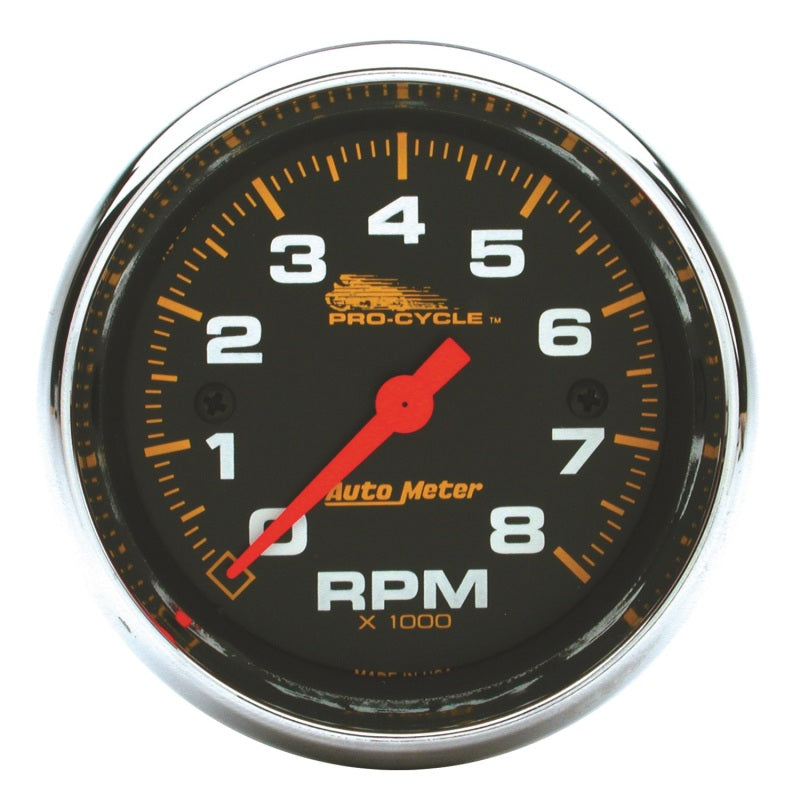 Load image into Gallery viewer, Autometer Pro-Cycle Gauge Tach 2 5/8in 8K Rpm 2&4 Cylinder Black