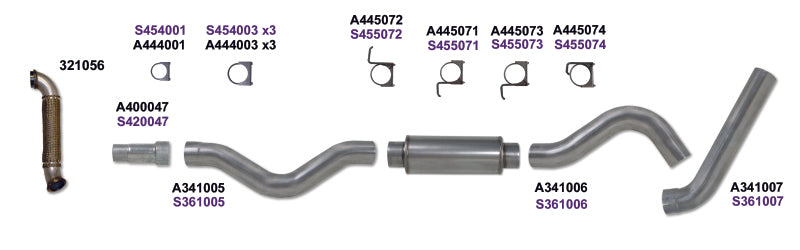 Load image into Gallery viewer, Diamond Eye KIT 5in Catback Single w/ TDP AL 06-07 Chevy/GMC 6.6L Duramax 2500/3500