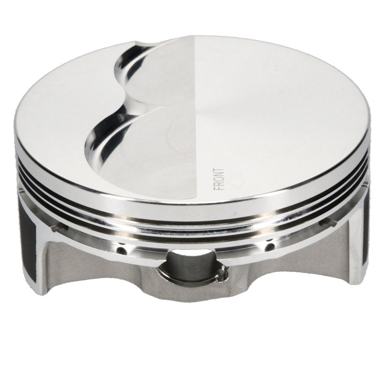 Load image into Gallery viewer, JE Pistons LS ASYM FT Set of 8 Pistons - 4.075 Bore -5cc Dome Volume 0.927 Pin Diameter