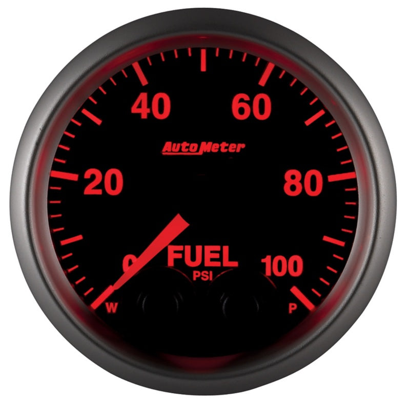Load image into Gallery viewer, Autometer Elite 52mm 0-100 PSI Fuel Pressure Peak & Warn w/ Electronic Control Gauge