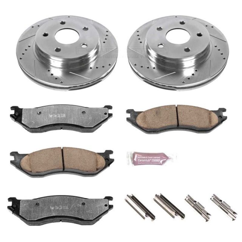 Load image into Gallery viewer, Power Stop 04-06 Dodge Durango Front Z36 Truck & Tow Brake Kit