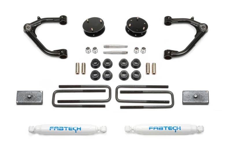 Load image into Gallery viewer, Fabtech 19-21 GM C/K1500 P/U 3in Uniball UCA Sys w/Perf Shks