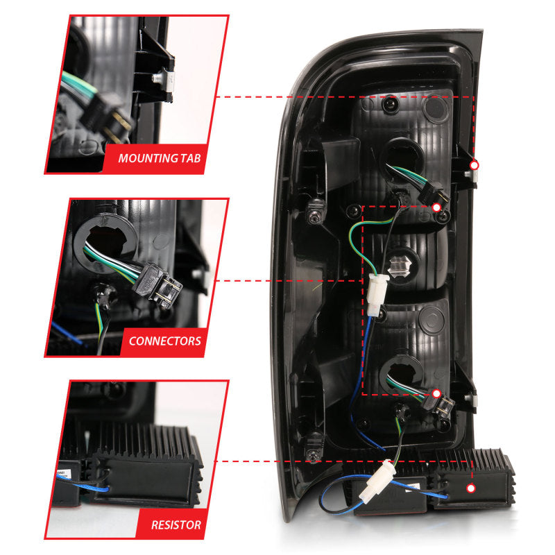 Load image into Gallery viewer, ANZO 2014-2018 Chevy Silverado 1500 LED Taillights Chrome