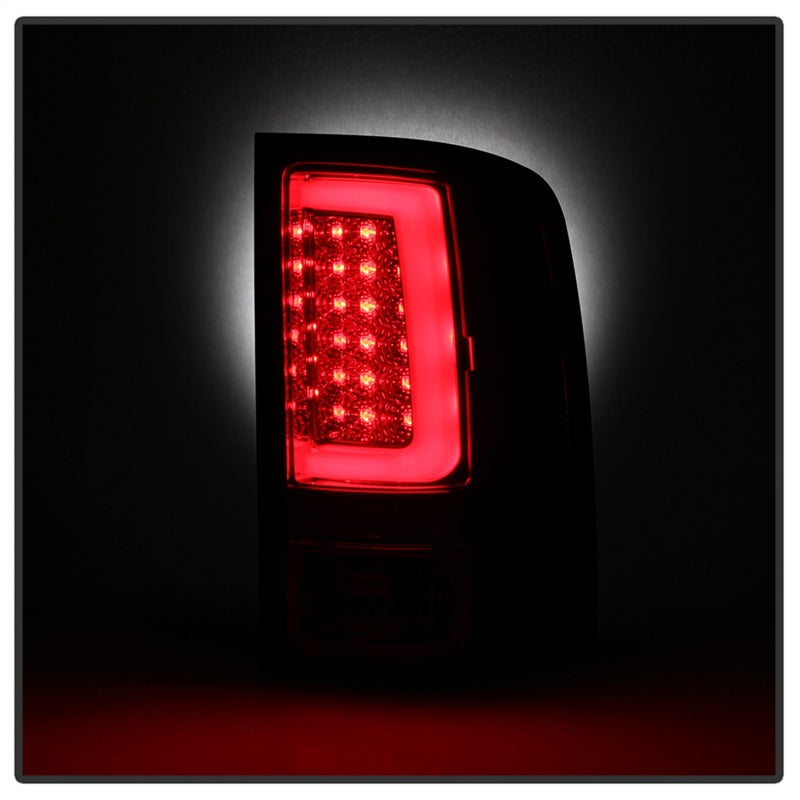 Load image into Gallery viewer, Spyder 07-13 GMC Sierra 1500 V2 Light Bar LED Tail Lights - Red Clear (ALT-YD-GS07V2-LBLED-RC)