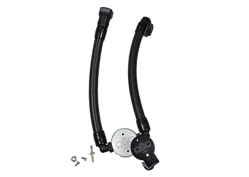 Load image into Gallery viewer, J&L 07-14 Ford Mustang GT500 Oil Separator 3.0 Passenger Side (Remote Mount) - Clear Anodized
