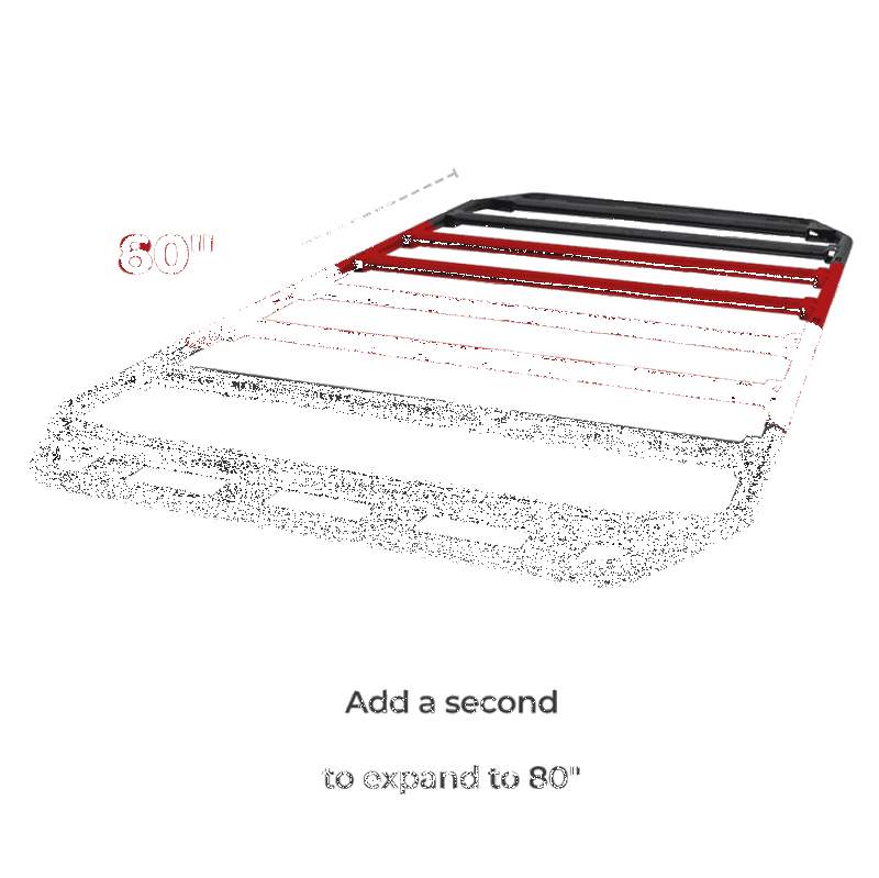 Load image into Gallery viewer, Go Rhino SRM300 20in. Center Rack Extender Leaf - Single Extension - Tex. Blk