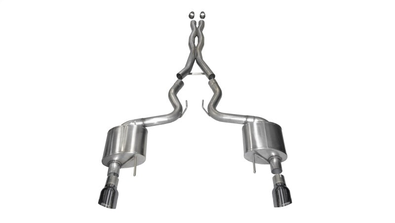 Load image into Gallery viewer, Corsa 15-17 Ford Mustang GT Coupe 5.0L 3in Xtreme Cat-Back Exhaust Dual Rear Exit w/ Gun Metal Tips