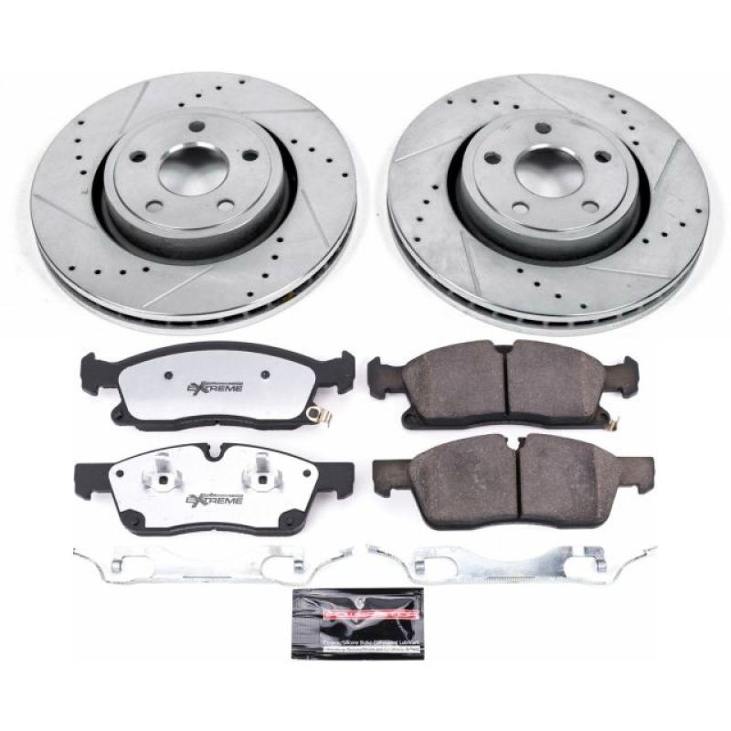 Load image into Gallery viewer, Power Stop 16-19 Jeep Grand Cherokee Front Z36 Truck & Tow Brake Kit